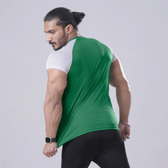 Active Green Half Sleeve Tee