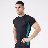 Olympic Black H/S Mesh Tee