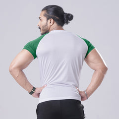 Active White-G Half Sleeve Tee