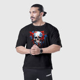 Skull Black Oversized Shirt