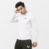 Signature White Full Sleeve Tee