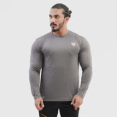 Grey Mesh Full Sleeve Tee