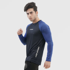 Blue Raglan Full Sleeve Tee