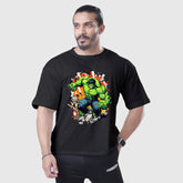 Hulk 2 Black Oversized Shirt
