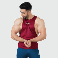 Essential Gym Maroon Tank Top