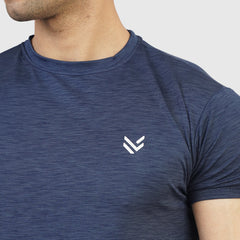 Heather Navy H/S Tee