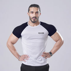 Active White-Black Tee