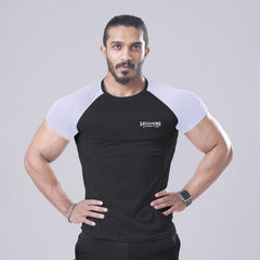 Active Black-White Tee