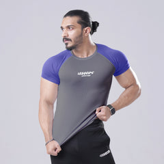 Active Gray Half Sleeve Tee