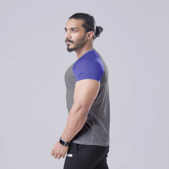 Active Gray Half Sleeve Tee