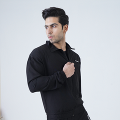 ATHLEISURE BLACK SPORTS JACKET