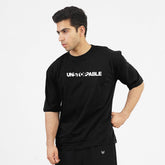 UNSTOPPABLE BLACK OVERSIZE TEE