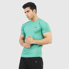 Heather Aqua H/S Tee