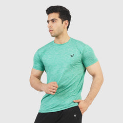 Heather Aqua H/S Tee