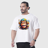 Monkey White Oversized Shirt