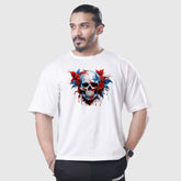 Skull White Oversized Shirt