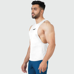 Essential Gym White Tank Top