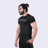 JADE BLACK COMPRESSION TEE