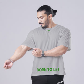 LIFT GRAY OVERSIZED TEE