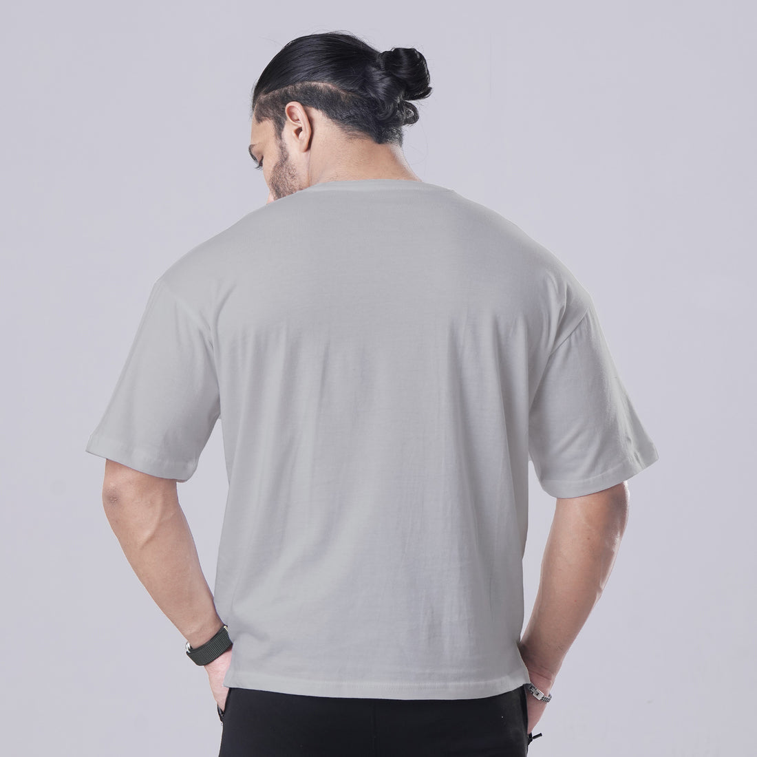 LIFT GRAY OVERSIZED TEE