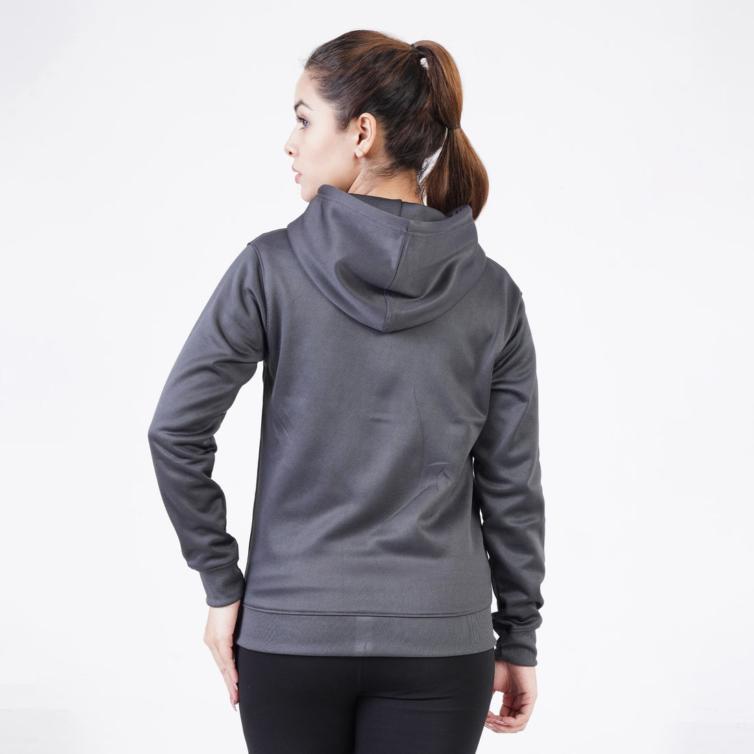 POLY Fleece GRAY WOMEN HOODIE
