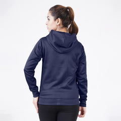 POLY Fleece NAVY WOMEN HOODIE