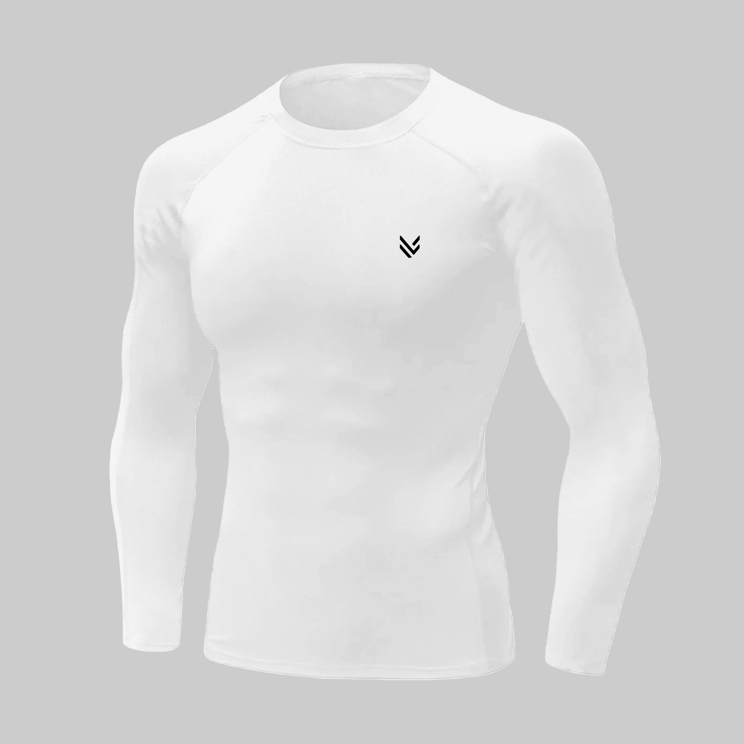 MuscleFit White Full Sleeve Compression Shirt