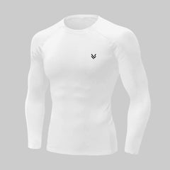 MuscleFit White Full Sleeve Compression Shirt