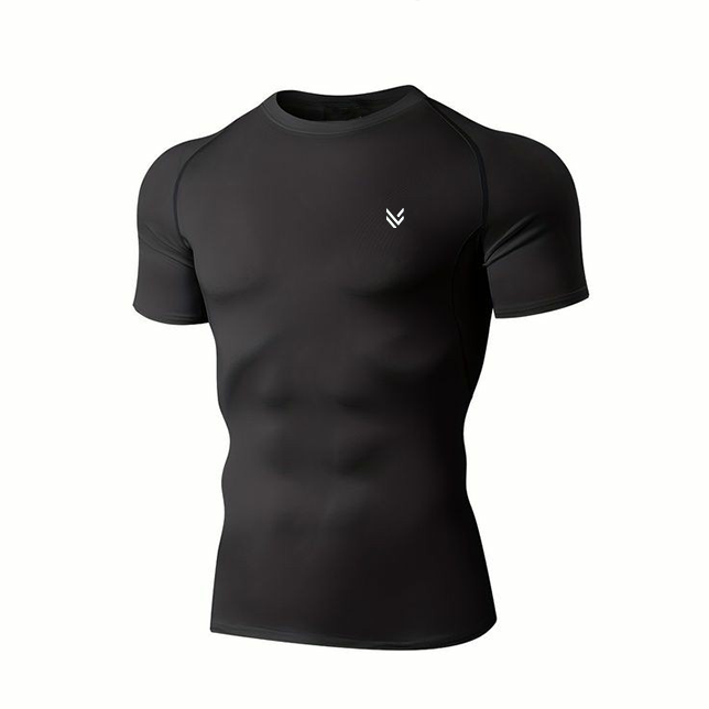 MuscleFit Black Compression TEE