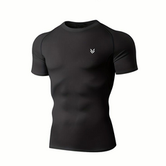MuscleFit Black Compression TEE