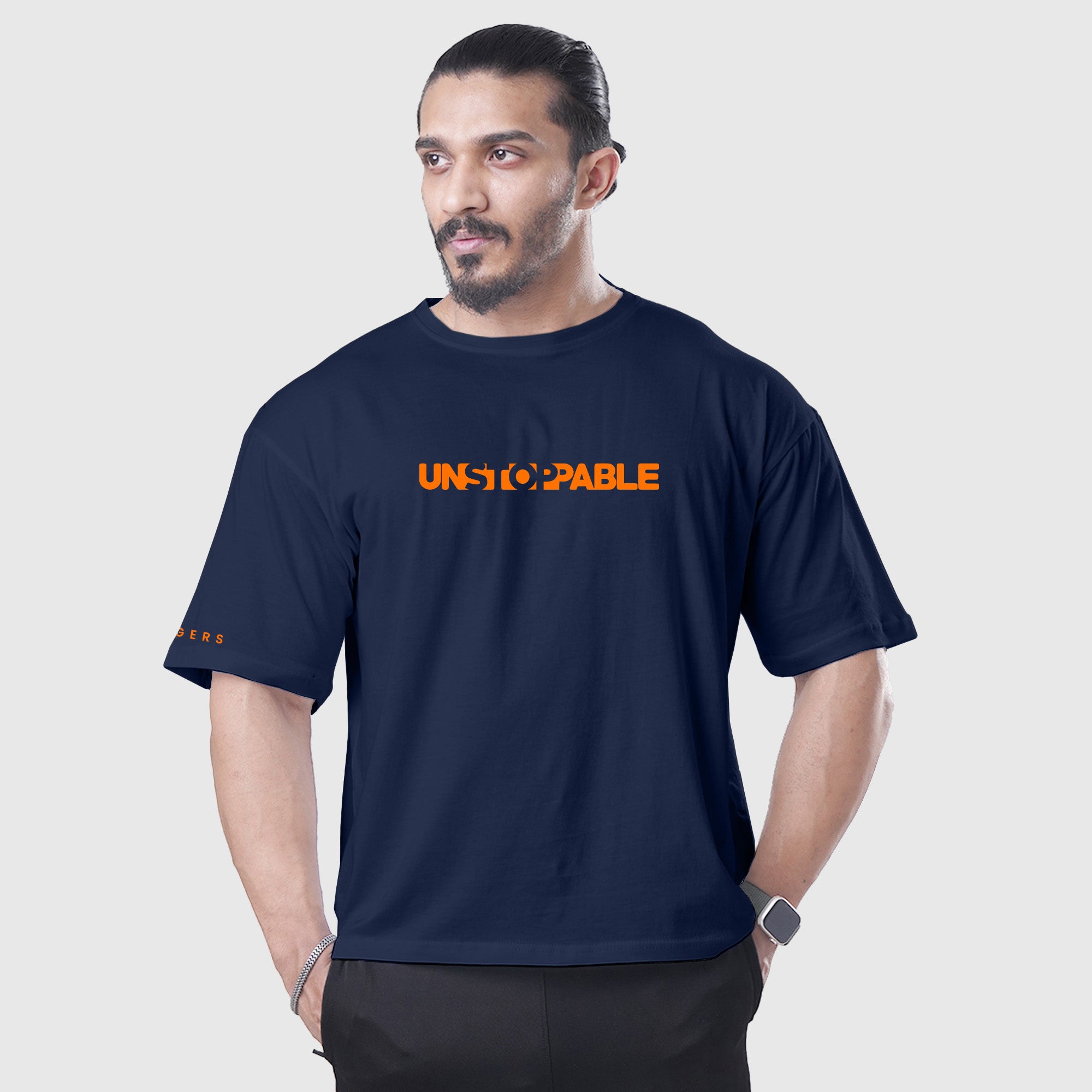 Dark Blue Unstoppable Oversized Tee