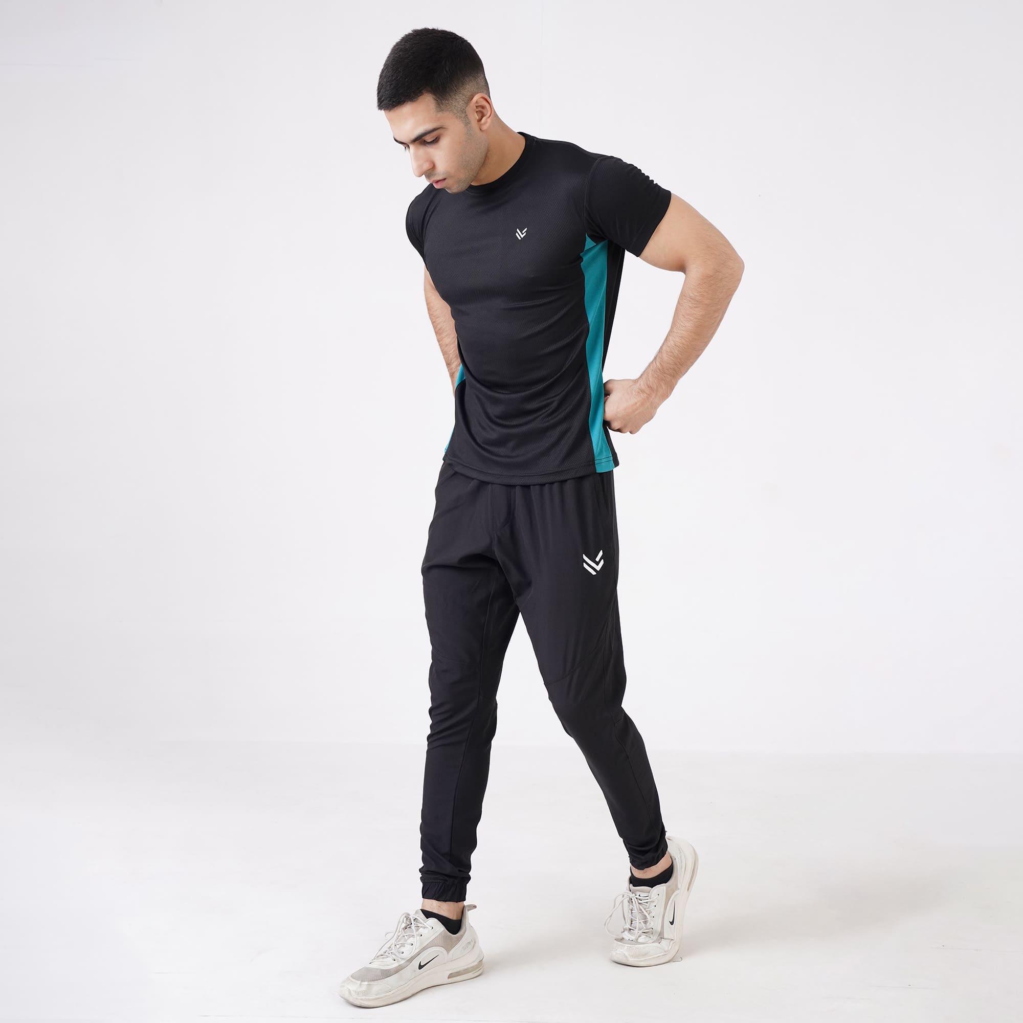 Olympic Black H/S Mesh Tee