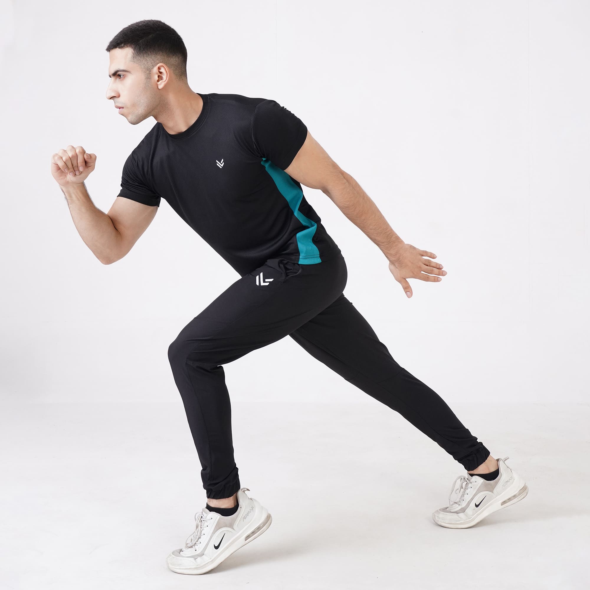 Olympic Black H/S Mesh Tee