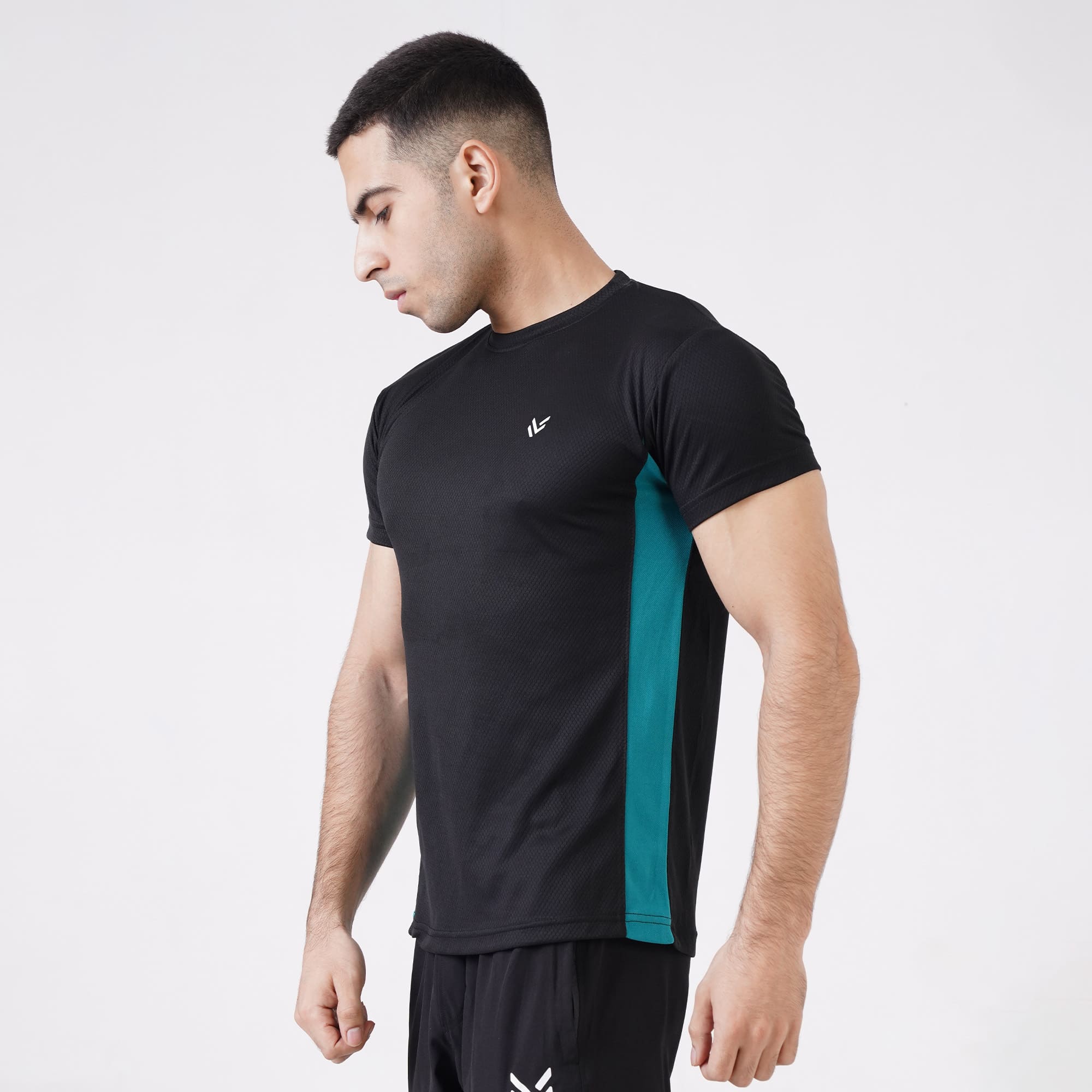 Olympic Black H/S Mesh Tee