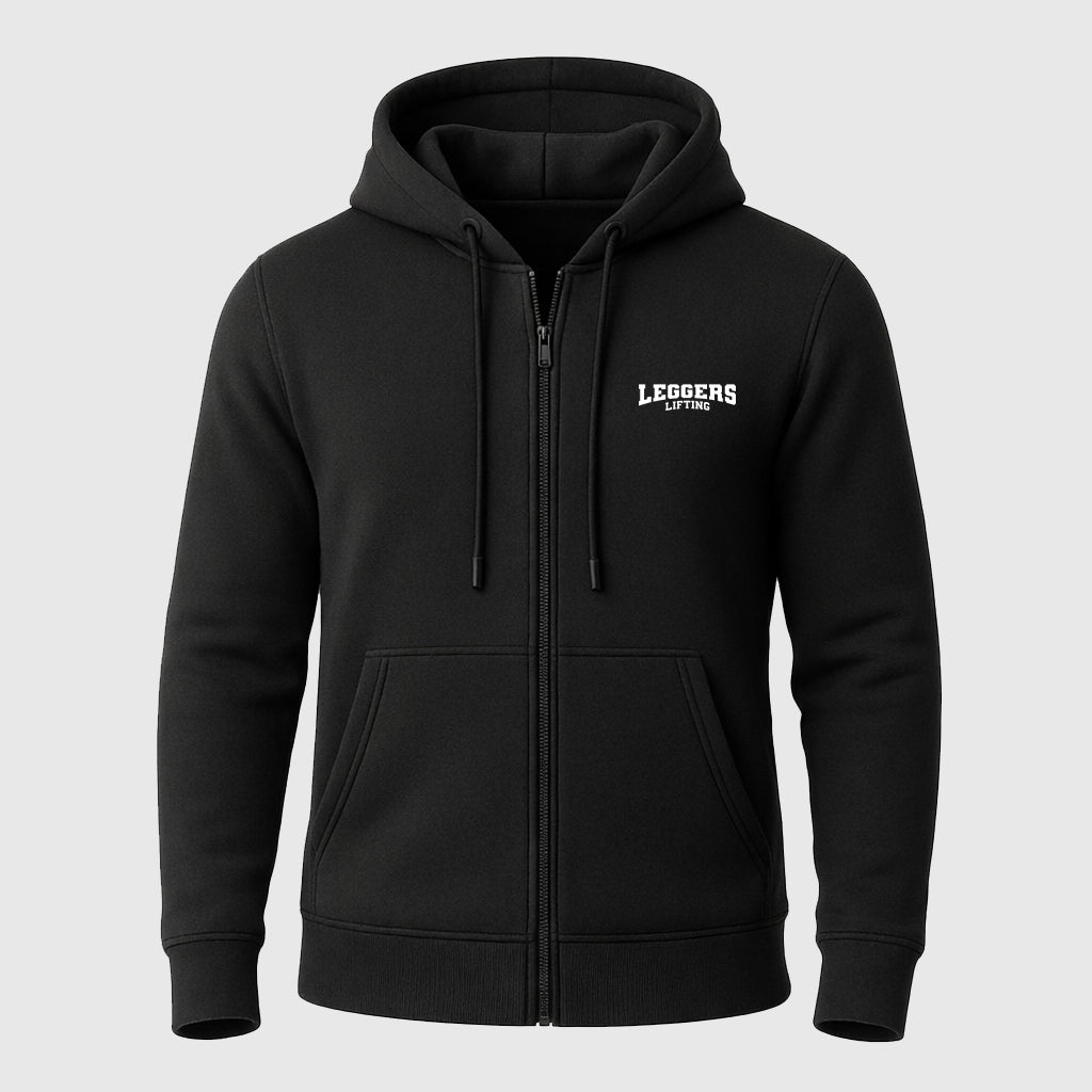 Weighted BLACK Oversized ZIPPER HOODIE