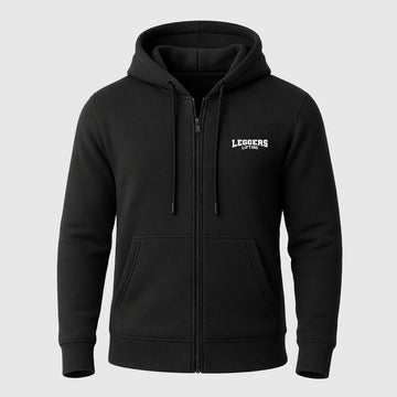 Weighted BLACK Oversized ZIPPER HOODIE