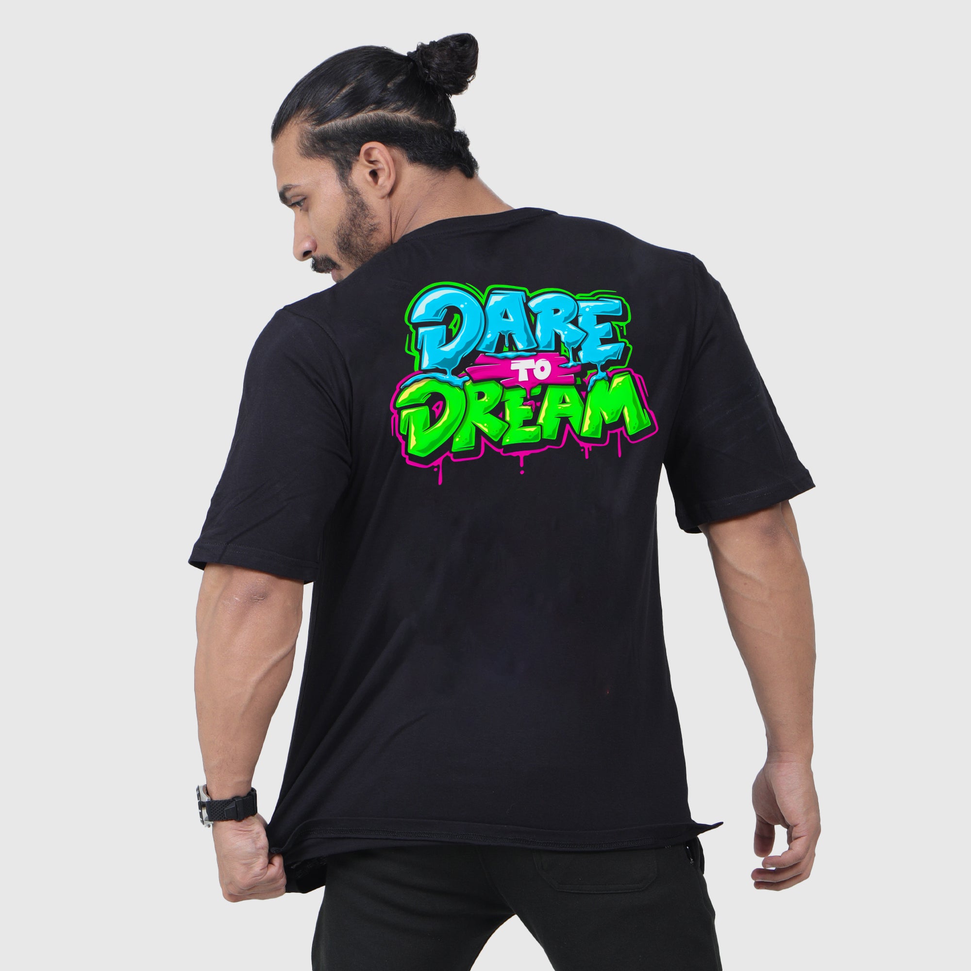 Dream Black Oversized Shirt