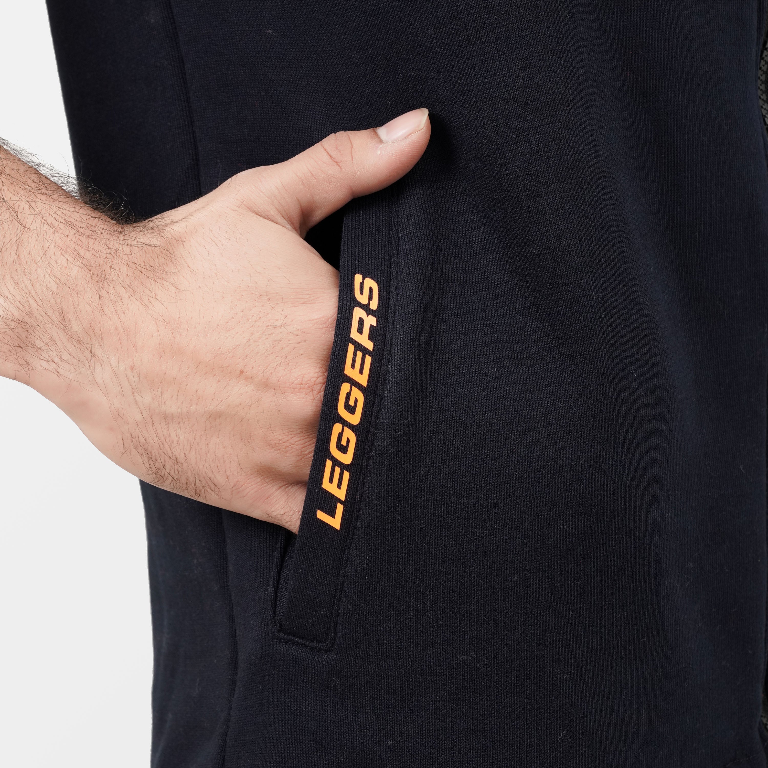 Navy Zipper SLEEVELESS HOODIE