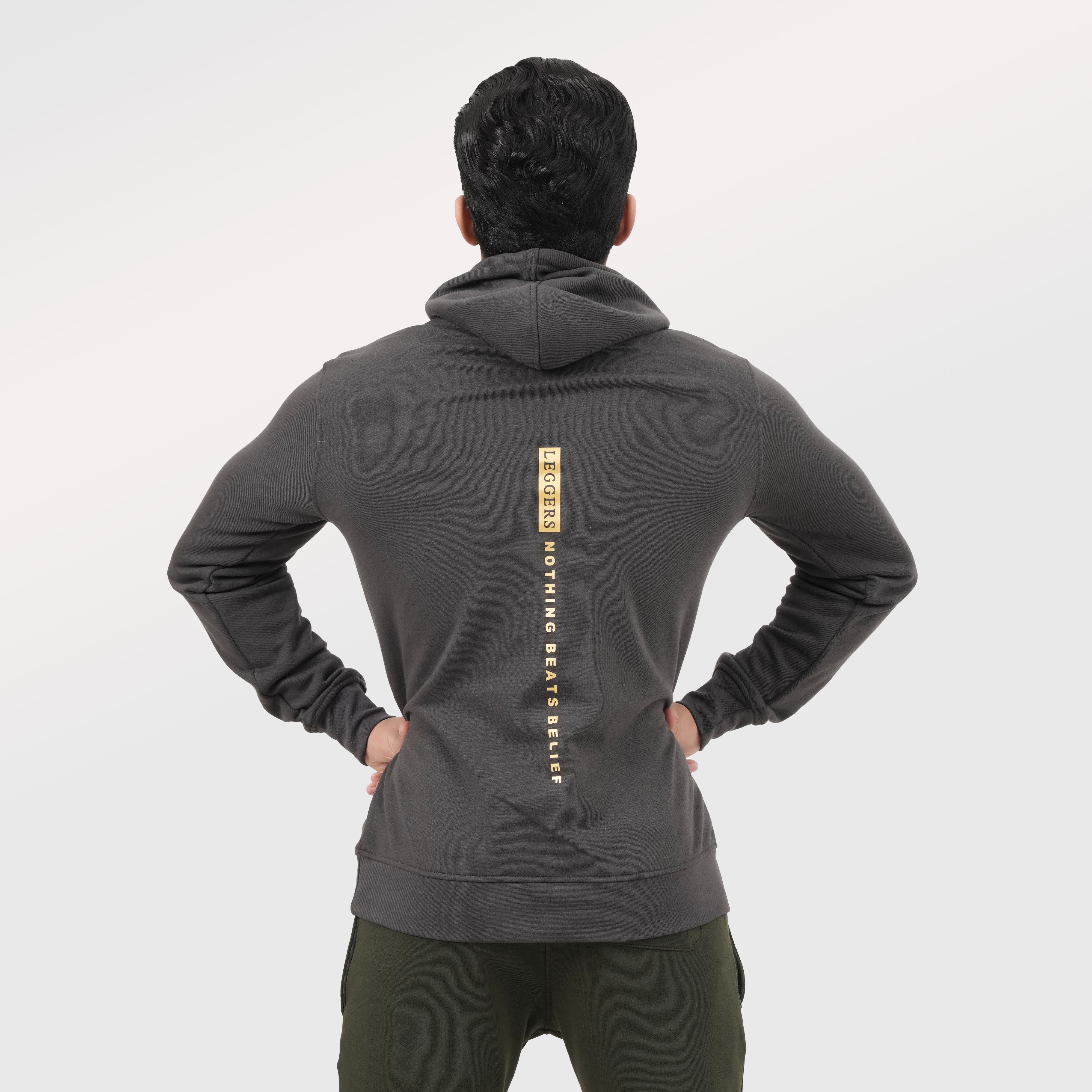 Gray Belief Full Sleeve HOODIE