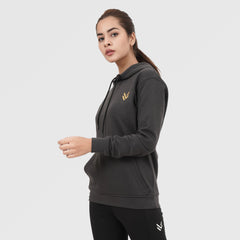 Gray Belief Women HOODIE