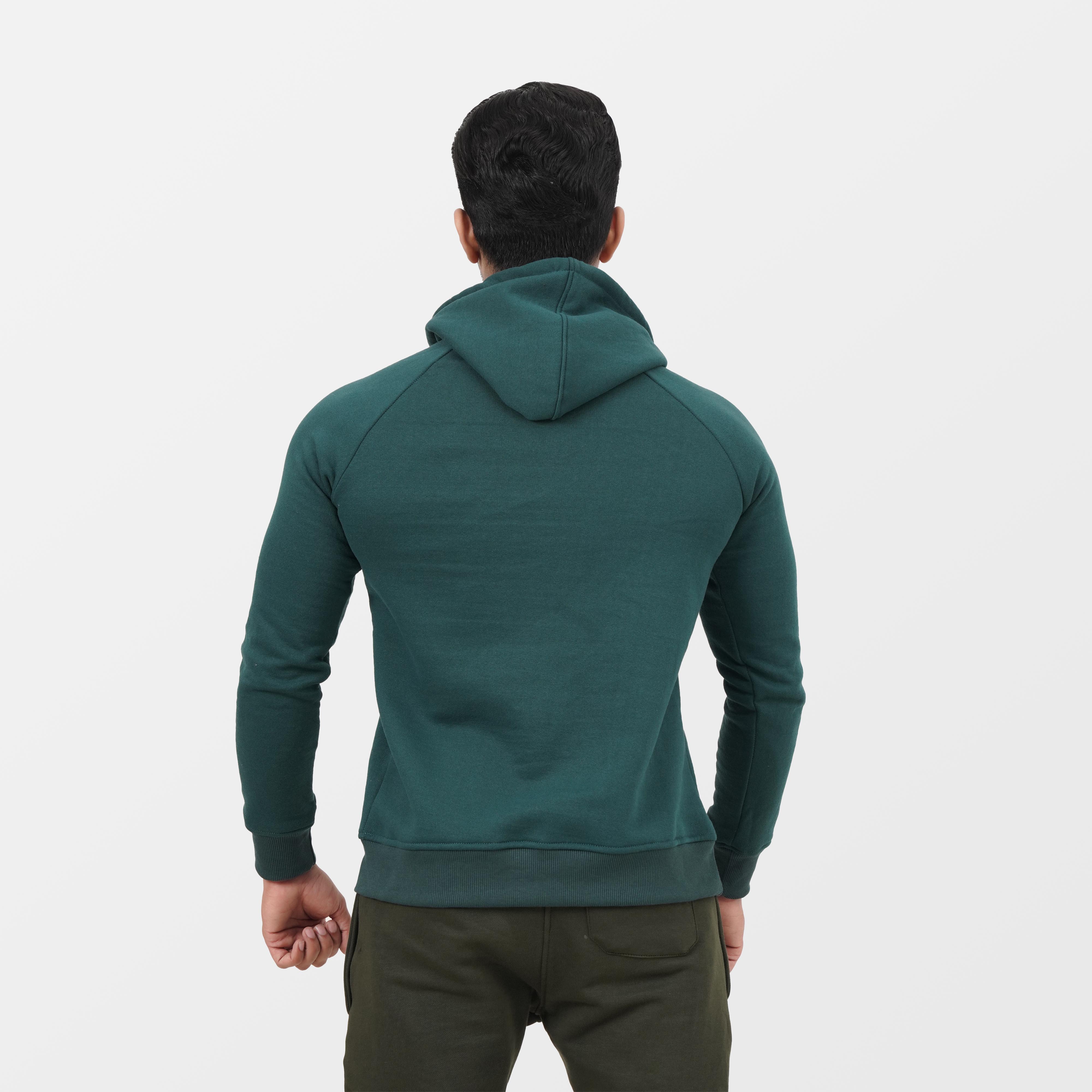 Green NEVER Full Sleeve HOODIE