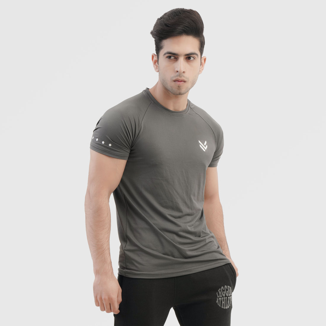 Elegance Grey Half Sleeve Tee