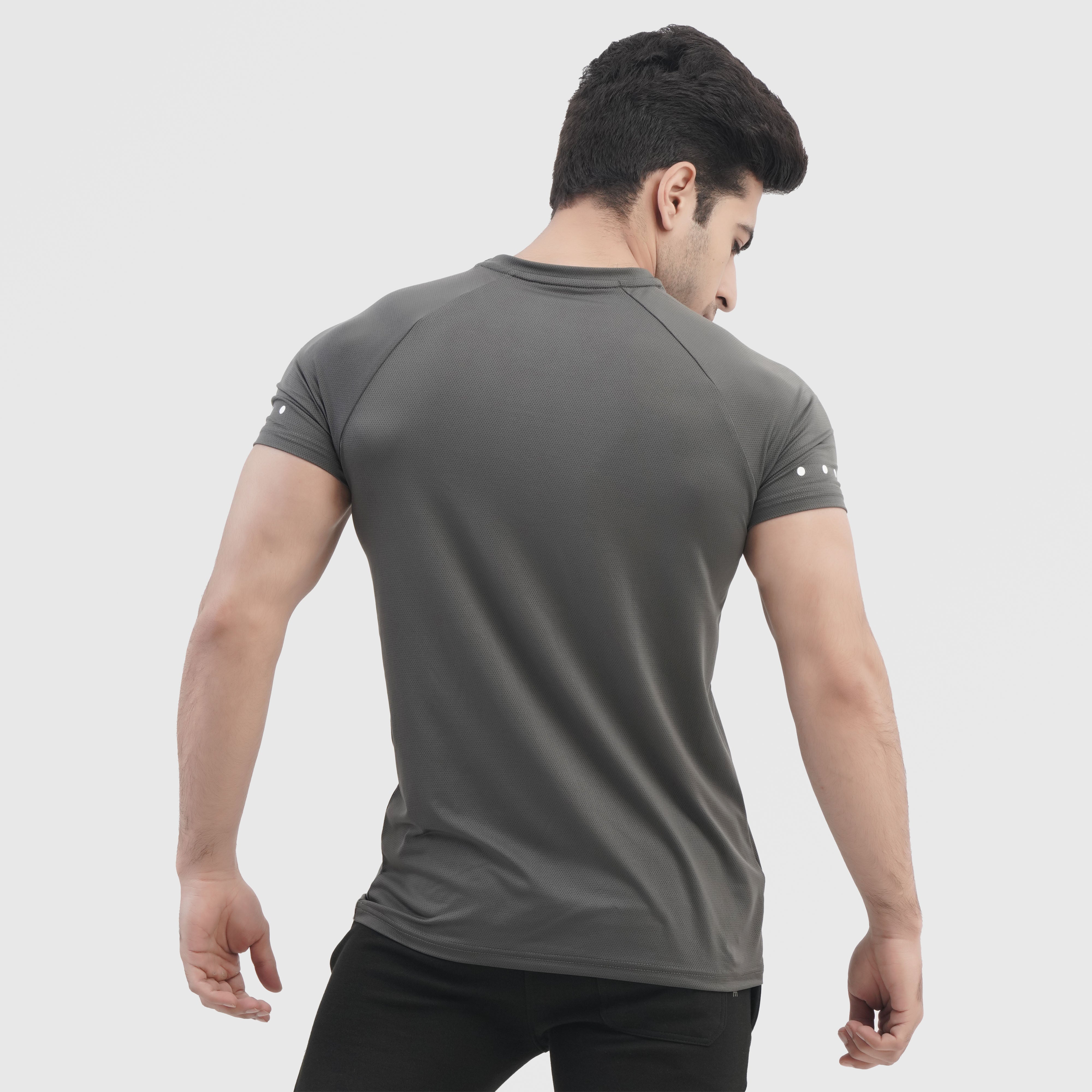 Elegance Grey Half Sleeve Tee