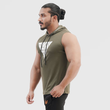 Training Moss SLEEVELESS HOODIE