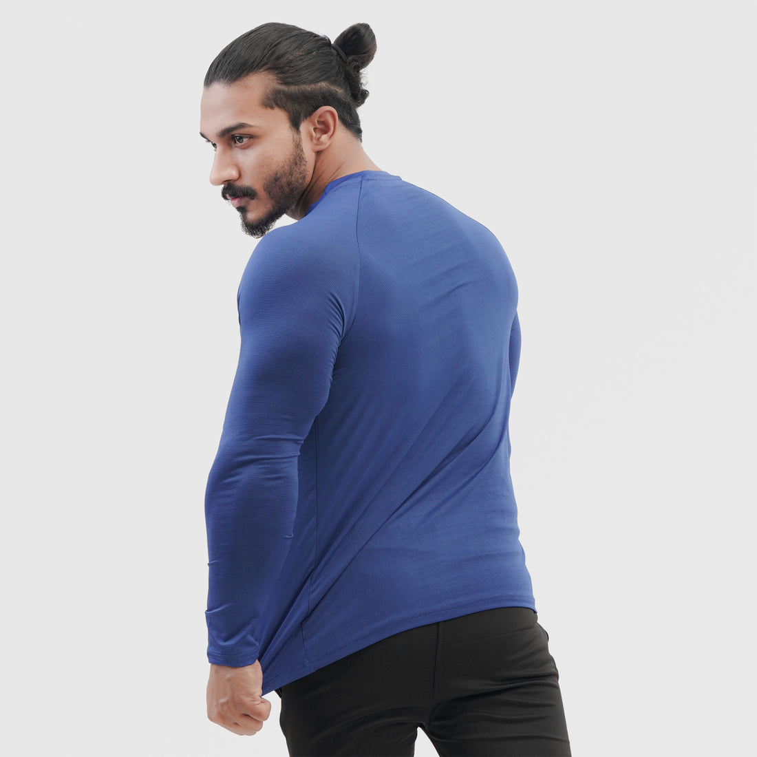 Texture BLUE Full Sleeve Tee