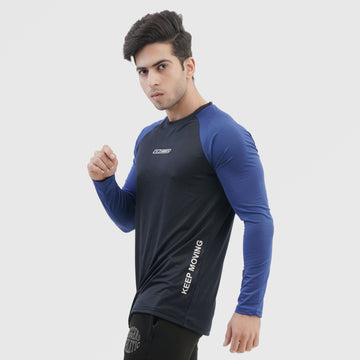 Blue Raglan Full Sleeve Tee