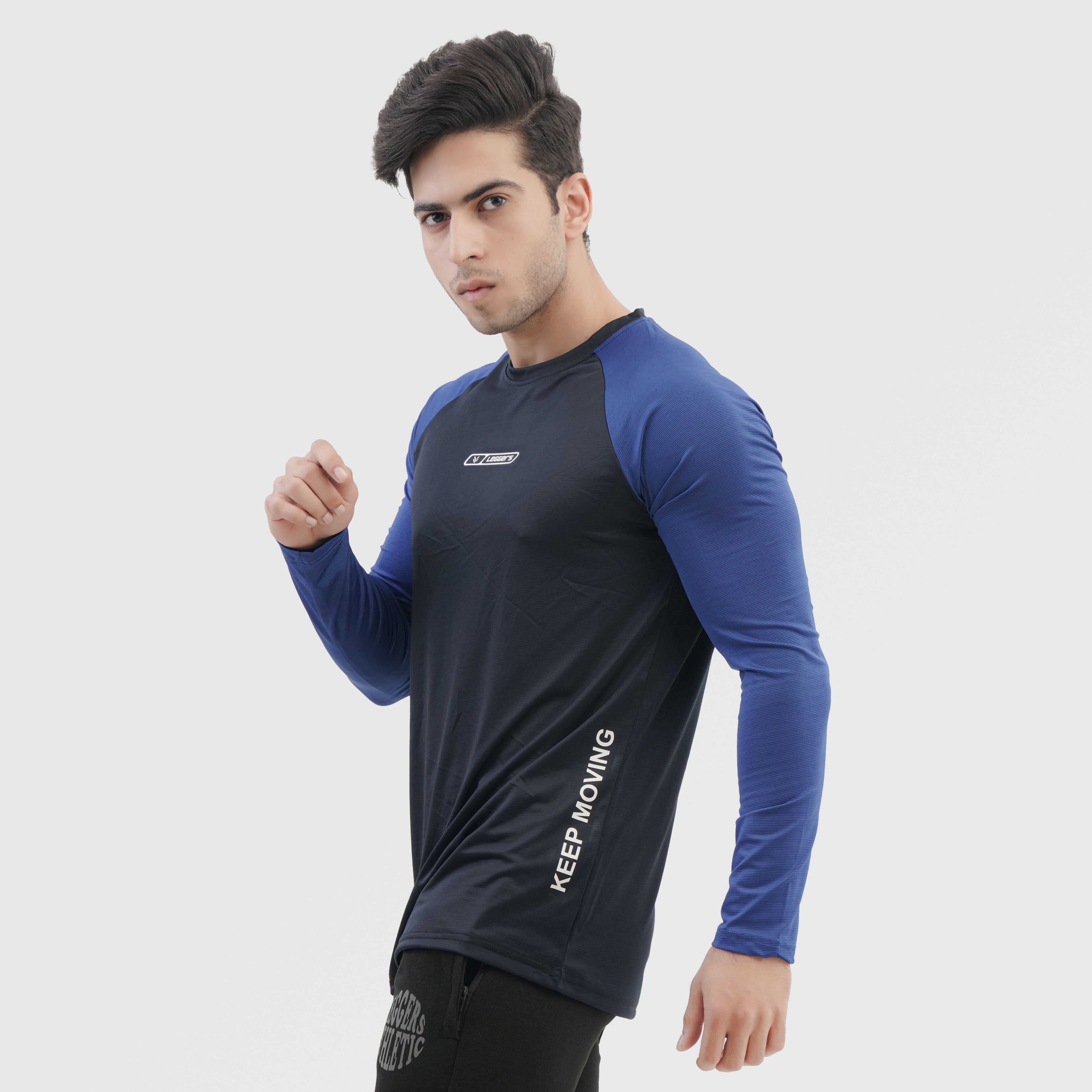 Blue Raglan Full Sleeve Tee