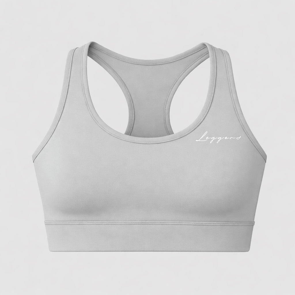 SteelGrey Padded Sports Bra