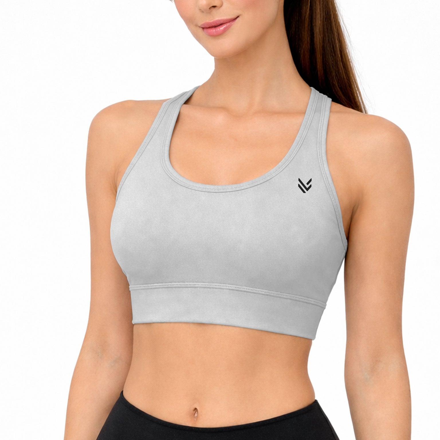 SnapFit Grey Sports Bra