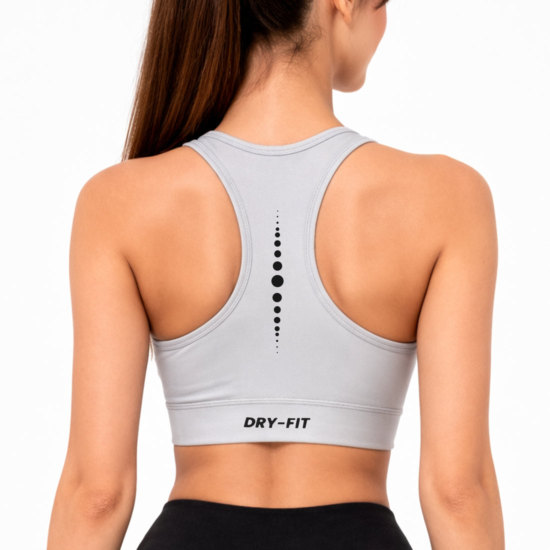 SnapFit Grey Sports Bra